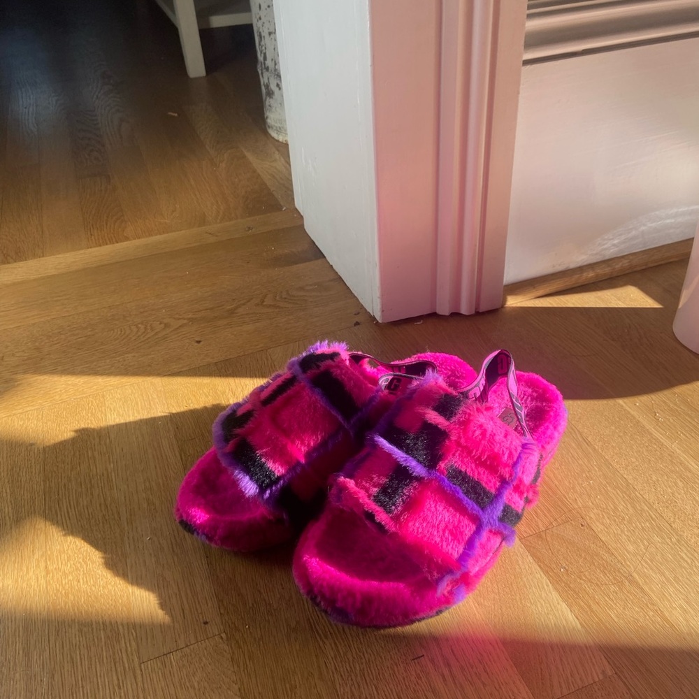 Pink UGG slippers